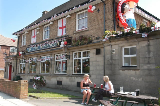 The pub was decorated for the World Cup in 2006.
