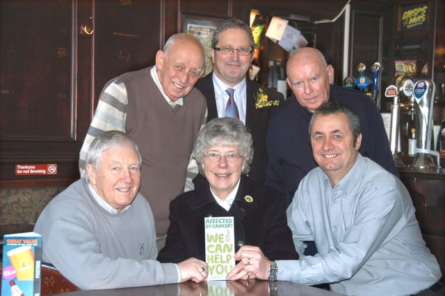 Regulars raised more than £1,300 for the Macmillan cause in 2009.
See who you can recognise.