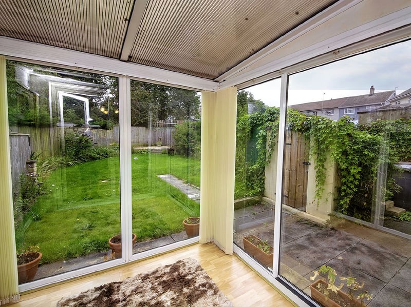 The property has a lovely conservatory looking out onto the garden. (Photos courtesy of Zoopla)