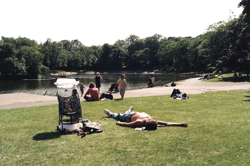 A view of Leazes Park Newcastle upon Tyne taken in 1996 (Newcastle Libraries)