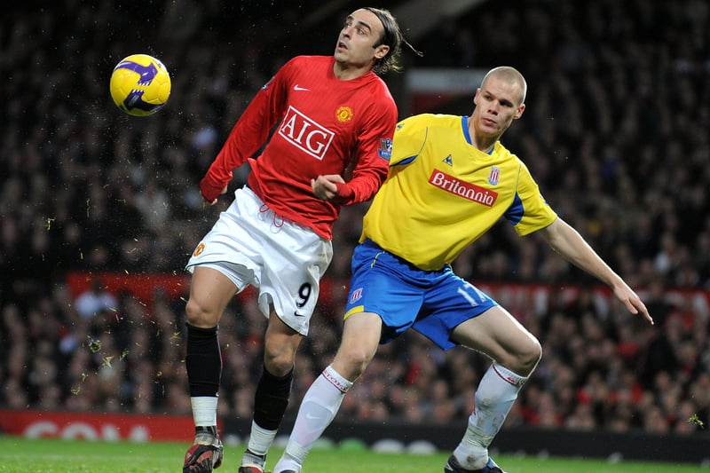 Ryan Shawcross played many more games against Manchester United than for the Red Devils but made two appearances between 2006 and 2008 before joining Stoke City.