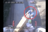 CCTV footage showing a man tussling with a Violia bin collector has been released.