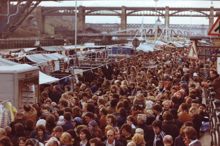 A view of the Quayside Market Newcastle upon Tyne taken in 1976 (Credit: Newcastle Libraries)