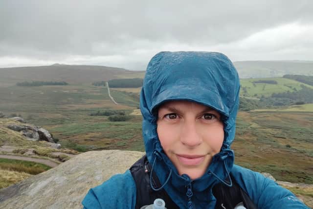 Rain or shine: Lindsay has been training intensely for the Ultra, with the support of a physio, her family, and both running and non-running friends.