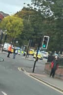 An image submitted to The Star showed a large police presence on Burgreave Road, Sheffield, in response to reports of a person seen with a firearm on October 12.