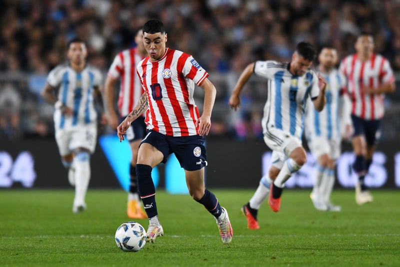 Almiron started Paraguay’s 1-0 loss to Argentina in the World Cup qualifiers on Friday. He played the full 90 minutes in a 1-0 win over Bolivia on Tuesday.