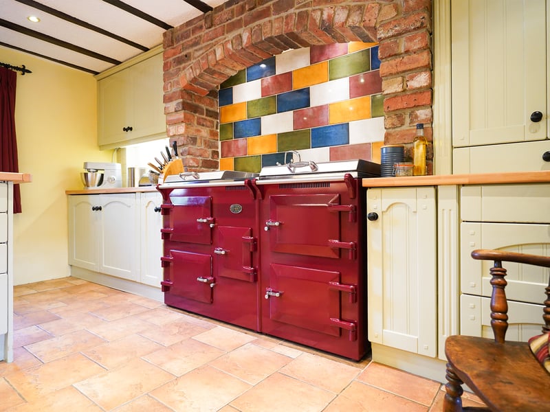 The kitchen is currently fitted with an Everhot Stove - which is available via a seperate negotiation. (Photo courtesy of Redbrik)