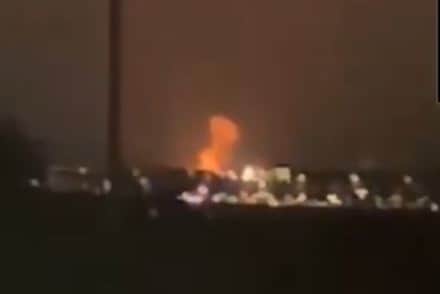 Claire Pitcher has shared footage of a 'massive explosion' which she said was taken from Woodhouse Mill in Sheffield and appeared to have happened in the Catcliffe area, on Thursday, October 12, at around 10pm