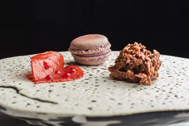 Petit Fours close out the menu, including a particularly melty macaroon.
