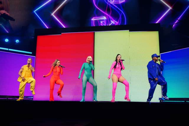 S Club put on an 'incredible' show at Utilita Arena Sheffield on Saturday, October 14. This photo shows them on the first night of their 25th anniversary reunion tour at Manchester's AO Arena. Photo: Peter Byrne/PA Wire