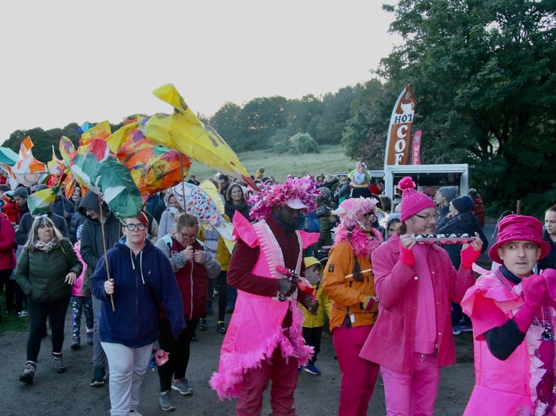 The Parkwood Springs Lantern Procession through Sheffield attracted huge crowds, and there were some spectacular creations lighting up the night sky. There were some colourful costumes on display too. Photo: Penny Philcox