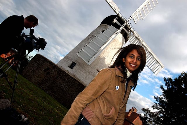 Konnie Huq filmed at Fulwell Mill for Blue Peter in 2004.
