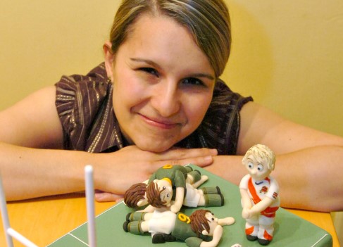 Bernadette Szucs from Middle Herrington made a World Cup cake in 2007.