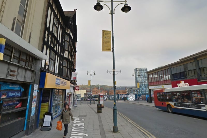 The joint second-highest number of reports of antisocial behaviour in Sheffield in August 2023 were made in connection with incidents that took place on or near Haymarket, Sheffield city centre, with 6
