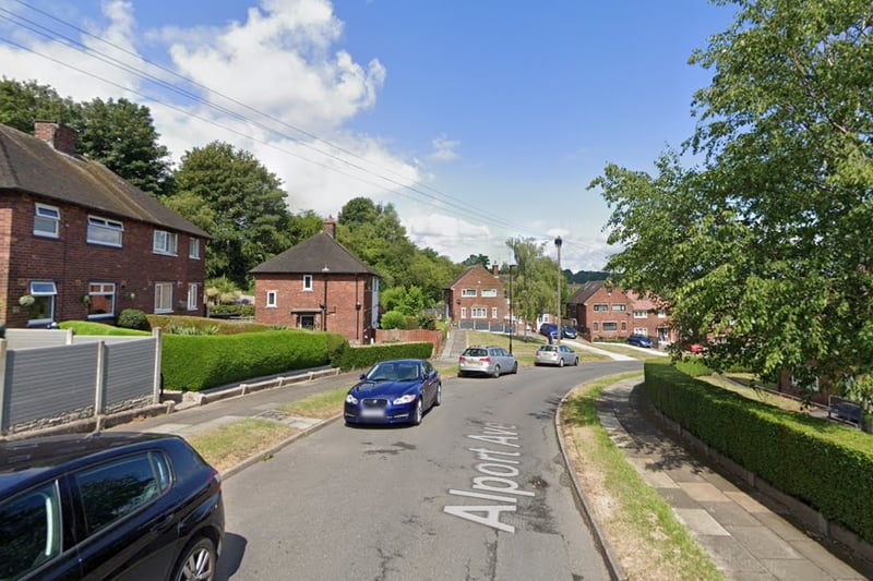 The joint fourth-highest number of reports of antisocial behaviour in Sheffield in August 2023 were made in connection with incidents that took place on or near Alport Avenue, Frecheville, with 4