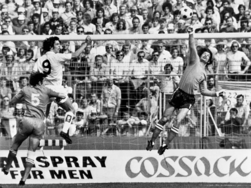 Scotland failed to qualify for three World Cups in a row before returning to the world stage in West Germany in 1974. They performed well and remained unbeated - beating Zaire 1-0 before drawing 0-0 with Brazil and 1-1 to Yugoslavia (pictured). Sadly other results didn't go in their favour and, with three teams ending up on 4 points, they went out on goal difference.