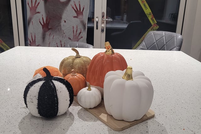 Pumpkin décor to celebrate the spooky season
Credit: Tracey Salem