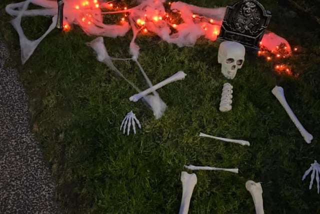 A skeleton appears in this reader's garden
Credit: Holly Smith 