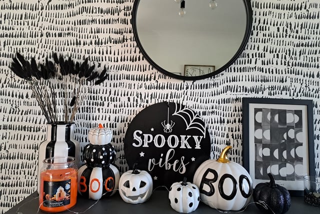 We love this spooky black and white set up
Credit: Lau Lau Strebor