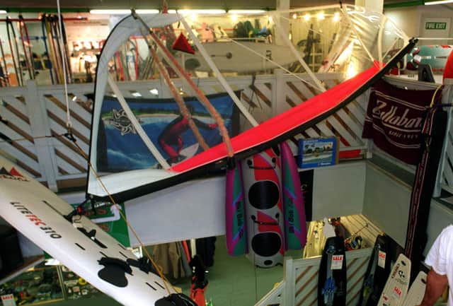 Owner Dave Copley at Boatworld, on London Road, Sheffield, in 1998