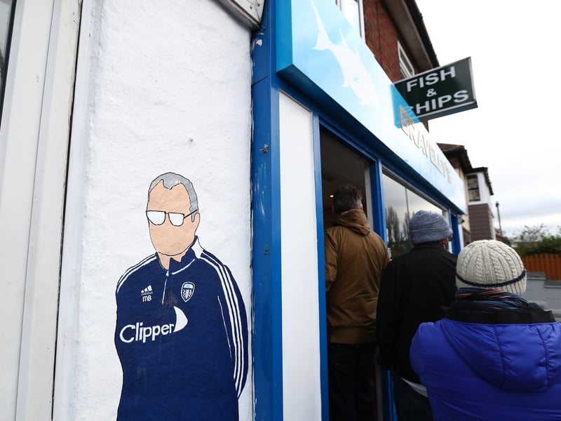 Part of the Graveley’s experience is enduring the matchday queue of eager Leeds United fans outside.