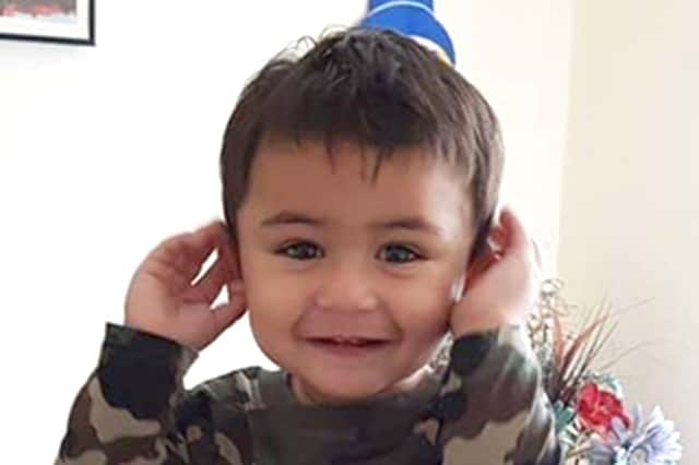 16-month-old Muhammed Usman Bin Adnan, who died along with his father Adnan Ashraf Jarral, 35, and a married couple - Vlasta Dunova, 41, and Miroslav Duna, 50 - in a car crash in Darnall, Sheffield, on November 9, 2018, after a VW Golf driven by Elliott Bower, 18, which was being pursued by police, crashed into a people carrier they were travelling in.