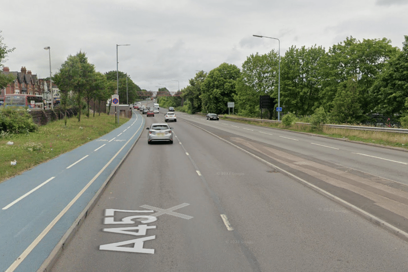 A car and a pedestrian were in collision on Tollhouse Way, near Smethwick Rolfe Street Station on September 21.  The pedestrian, aged 45, was taken to hospital and was in a critical condition. (Photo - Google Maps) 