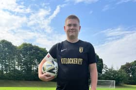 Alfie Dunn scored a goal, assisted a goal, and saved a penalty for Kitlocker FC, from Ecclesfield, in a Sheffield junior league football match against Wickersley. Picture: Ash Walker, Kitlocker FC