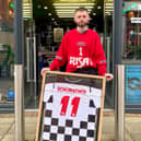 Lee Clapp bought a Michael Schumacher charity football shirt for £28 and has discovered it could be worth over £3,000. (Photos courtesy of Glass Onion)