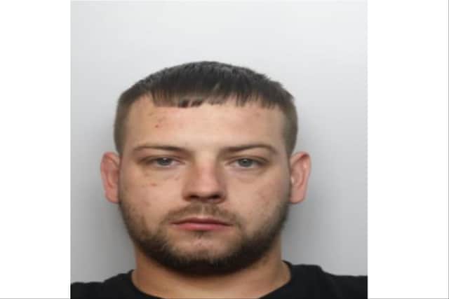 Have you seen Luke Mather? He is wanted in connection with the alleged theft of two woodchippers and a caravan. Anyone with information is asked to call 101, quoting incident number 285, October 18, 2023.