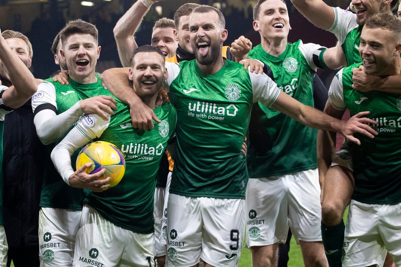 A hat-trick for Martin Boyle as Hibs celebrated reaching the final of the Scottish League Cup.