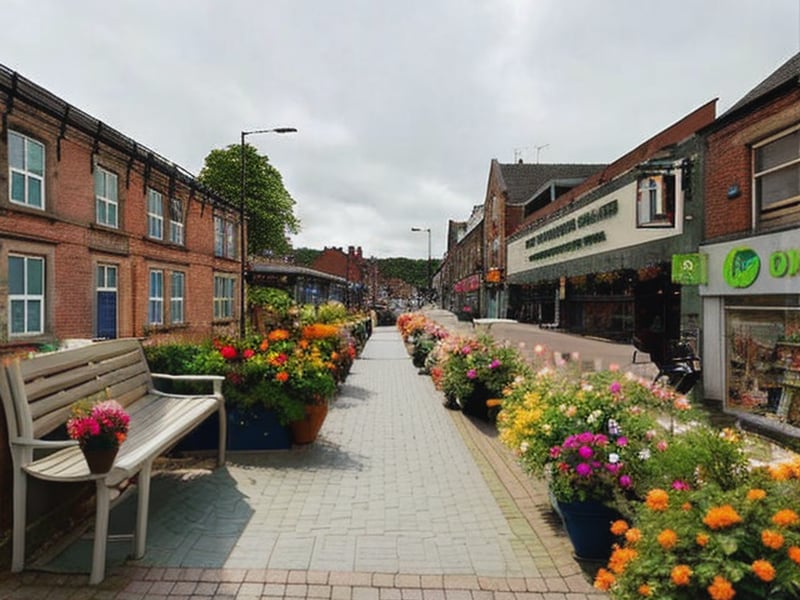 Chesterfield Road, in Woodseats, Sheffield, as it would look if cars were sidelined in favour of cyclists and pedestrians, according to an AI-generated image created via the Dutch Cycling Lifestyle app