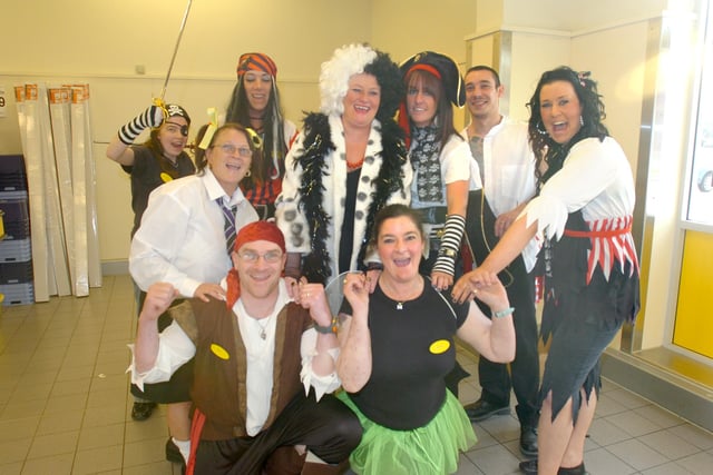 Staff at the Roker Netto store got dressed up for Children In Need in 2008.