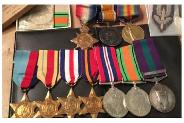 War medals are among the sentimental items stolen during a burglarhy in Wickersley