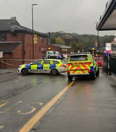 An elderly man has been taken to hospital with serious injuries following a collision on Burncross Road in Chapeltown, Sheffield, on October 20. Image by resident, provided by Sheffield Online