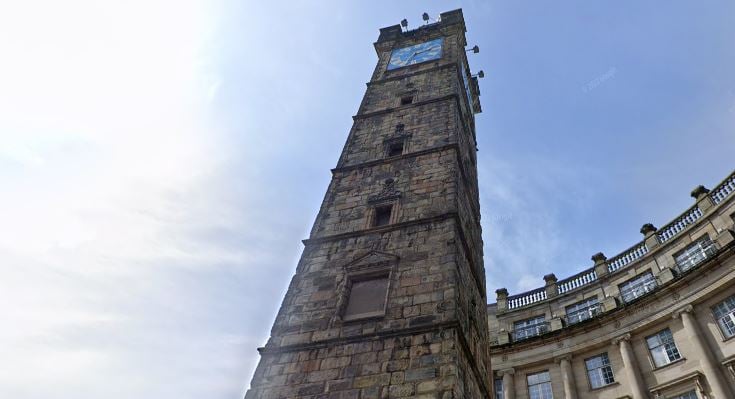 On Glasgow High Street, just after The Royal Infirmary and to the Tolbooth Clock, there has been three sightings of from flats near the area during the mid-90s that reported Victorian figures and workmen carrying hods and horses and carriages.