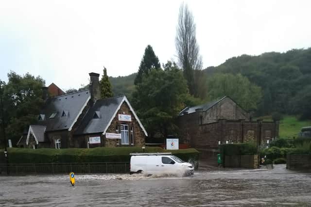 Chesterfield Road in Woodseats was like a lake earlier (Photo: Ian Rotherham)