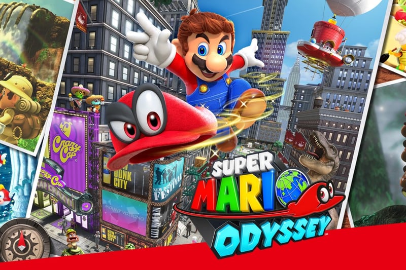 Nintendo Switch game Super Mario Odyssey, released in 2017, also earns a rating of 97. Mario journeys across several kingdoms to save Princess Peach from the horrors of a forced marriage to Bowzer. He's helped out by Cappy - a sentient hat that allows him to control items and other characters.