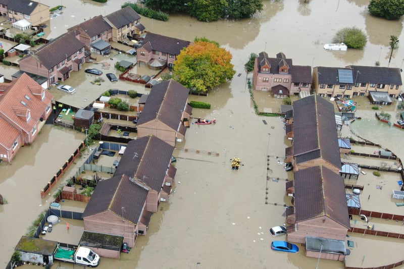 Emergency services, working with the Environmental Agency, are evacuating an estimated 250 people, as reported by the BBC, from their homes in Catcliffe. (Picture: Alex Booth)