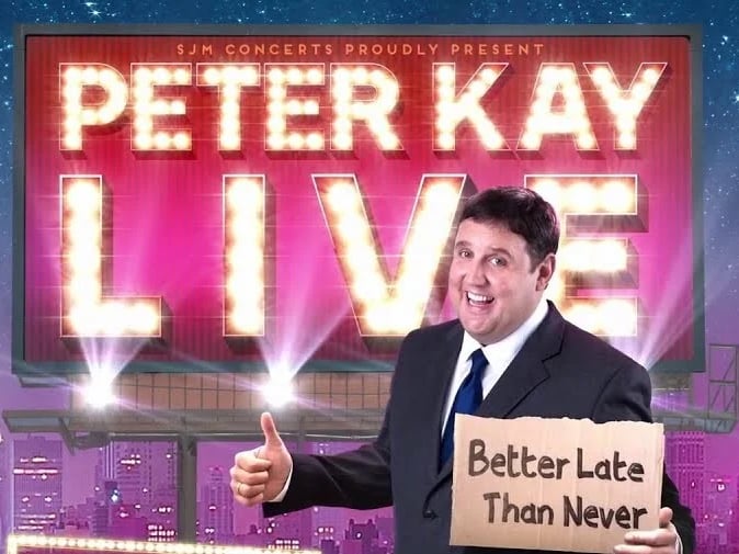 Peter Kay continues his highly popular tour with a stop in Leeds on March 22.