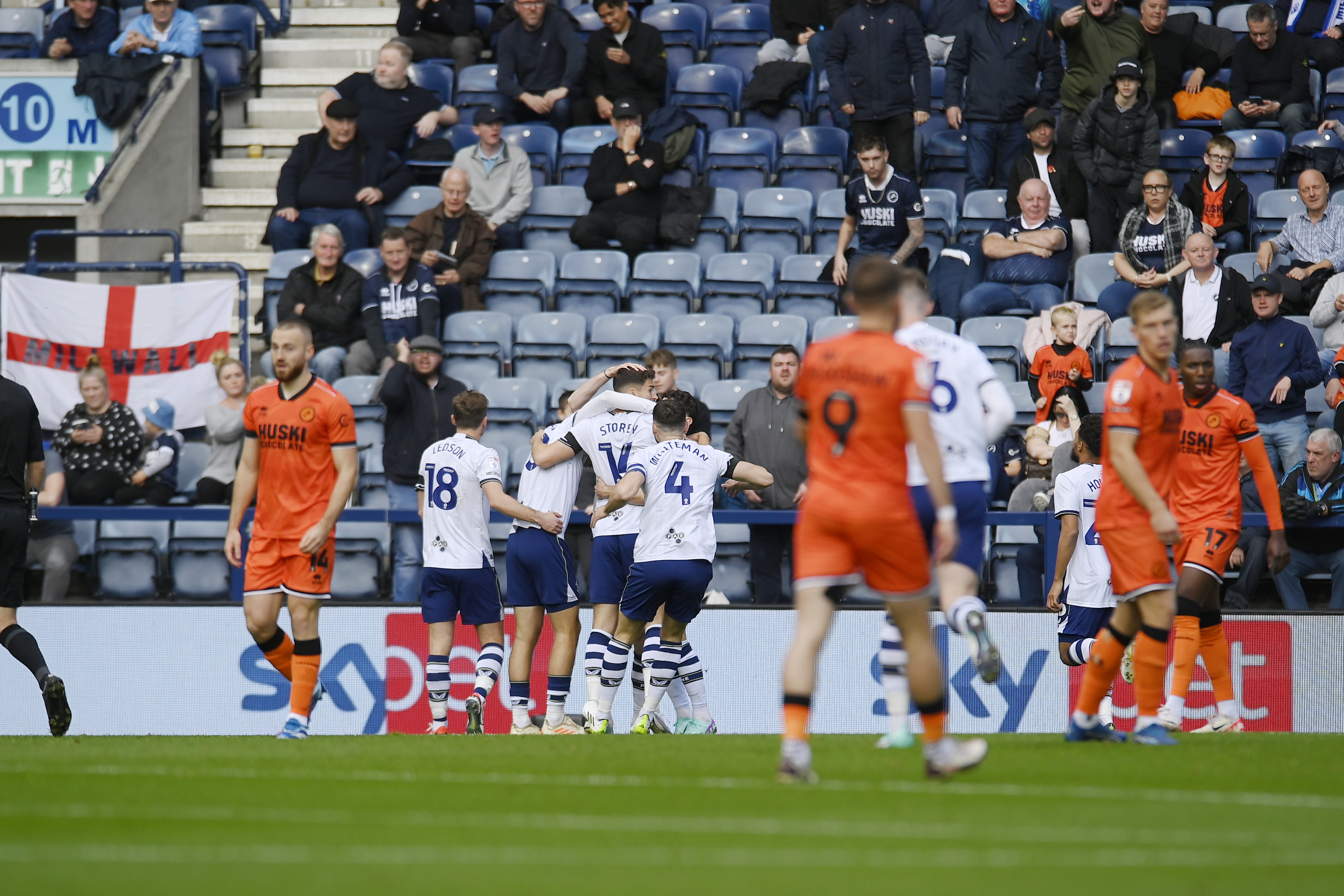 Mads Frokjar-Jensen of Preston North End celebrates 