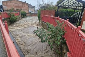 River levels in Sheffield rose sharply yesterday when Storm Babet hit the city