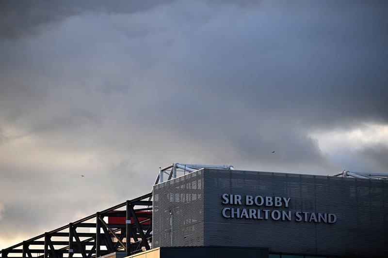 The Sir Bobby Charlton Stand is pictured at Old Trafford Stadium in Manchester