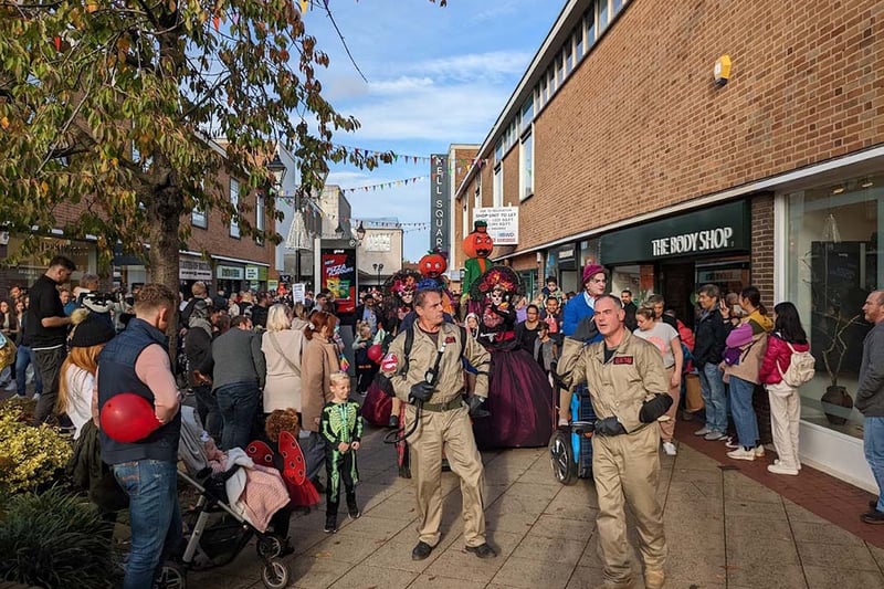 Solihull is getting into the spirit with a Spooktacular on Saturday 28 th October. Here’s what to expect - 12 midday – Watch the arrival of the famous Ghostbusters car, Ecto-1; 12pm – 4pm – Free face painting; 12pm – 4pm - Day of the Dead gliding characters; 12.45pm – 3.30pm – Zombie dancers including kid’s workshop; 1pm – 6pm – Children’s Halloween spooky disco; 3.30pm – Fancy dress children’s parade. From Saturday 28 th – November 5 th – Free sticker trail. 