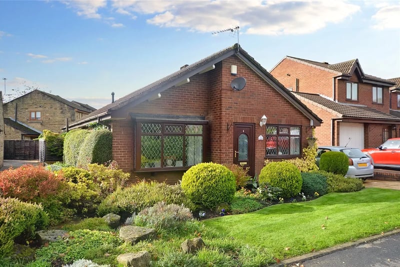 This detached bungalow on a corner plot is up for grabs.