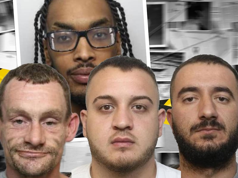 All of the defendants pictured here have been jailed during Sheffield Crown Court hearings held in October 2023.
Top row: Mustafa Mahmood. Bottom row, left to right: Paul Blackshaw; Marsid Senia and Mentor Selmani
