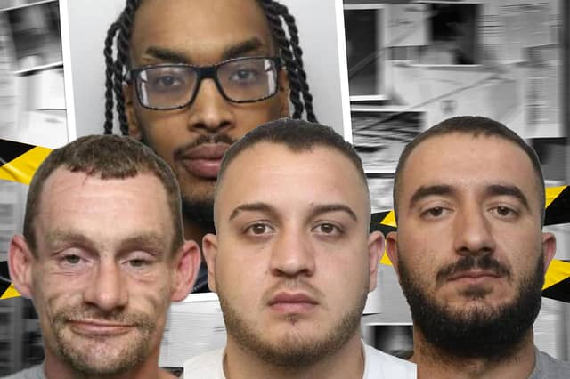 All of the defendants pictured here have been jailed during Sheffield Crown Court hearings held in October 2023.
Top row: Mustafa Mahmood. Bottom row, left to right: Paul Blackshaw; Marsid Senia and Mentor Selmani