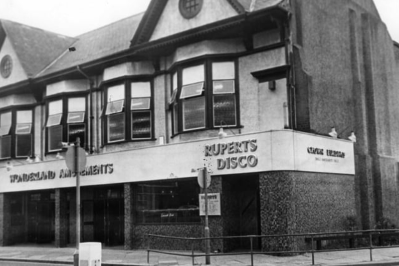 The outside of Ruperts Disco pictured in July 1985. Photo: Shields Gazette