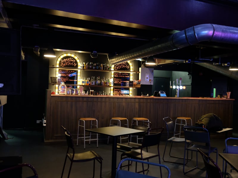 Inside the new Gameshow All-Stars bar at Orchard Square, in Sheffield city centre, where there are themed cocktails inspired by shows including Taskmaster and Deal or no Deal