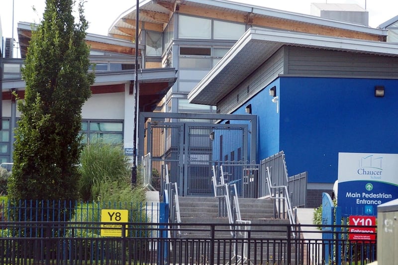 Chaucer School, on Wordsworth Avenue, issued 467 suspensions during the 2021-22 academic year.